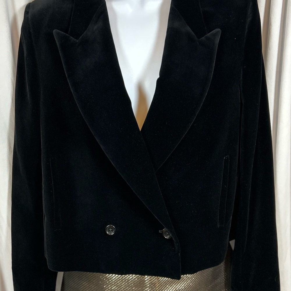 Paul Smith Elegant Black Velvet Women's Jacket